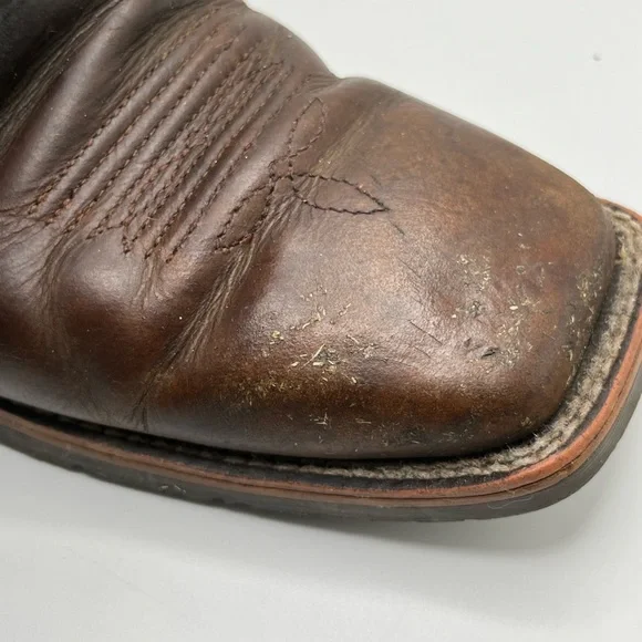 Ariat Hybrid Rancher Square Toe Cowboy Boots Women 10B Western Purple Embroidery - Picture 16 of 16